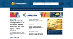 Desktop Screenshot of correioforense.com.br